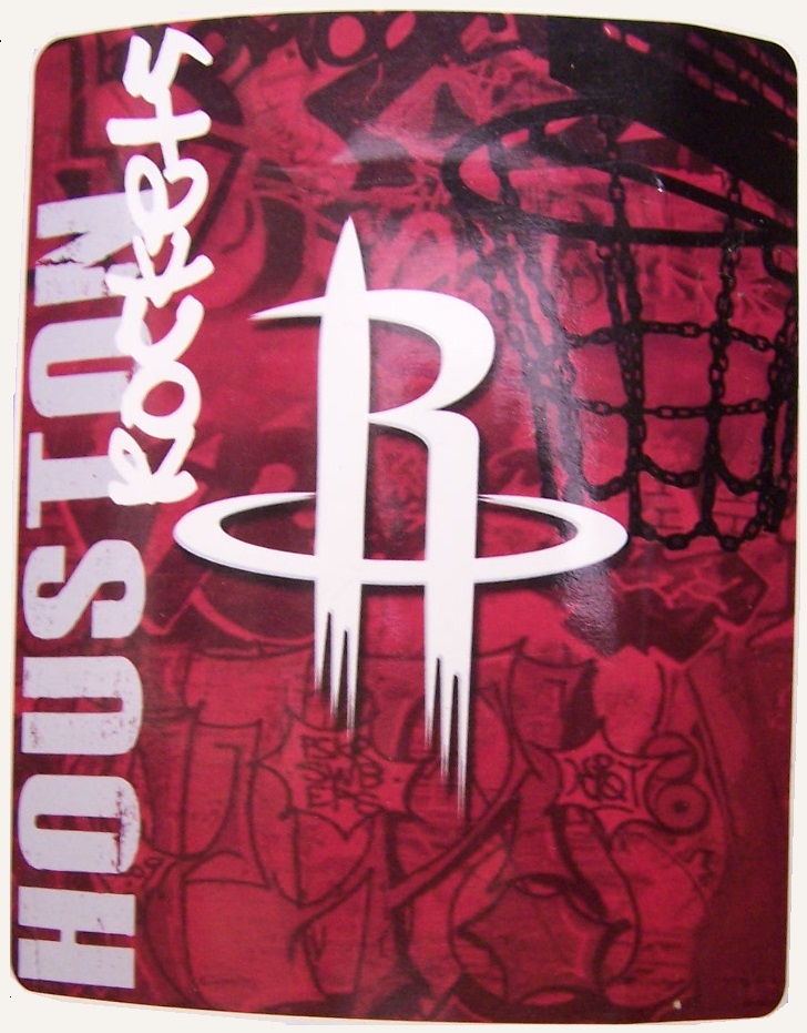 Houston Rockets NBA Fleece Twin Sized blanket National Basketball